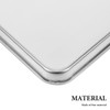 2PCS Stainless Steel Baking Tray for Oven, Non-Stick, Freezer Safe,