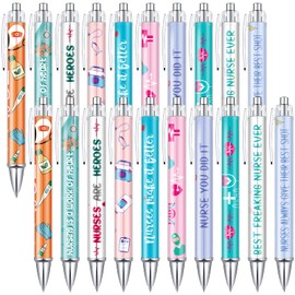 Nurse Ballpoint Pens Lovely Cartoon Nurse Pens Cute Retractable Nursing Pens Funny Ink Ballpoint Pens for Medical Assistants Students Workers Office Nurse Appreciation Gifts (20 Pcs)