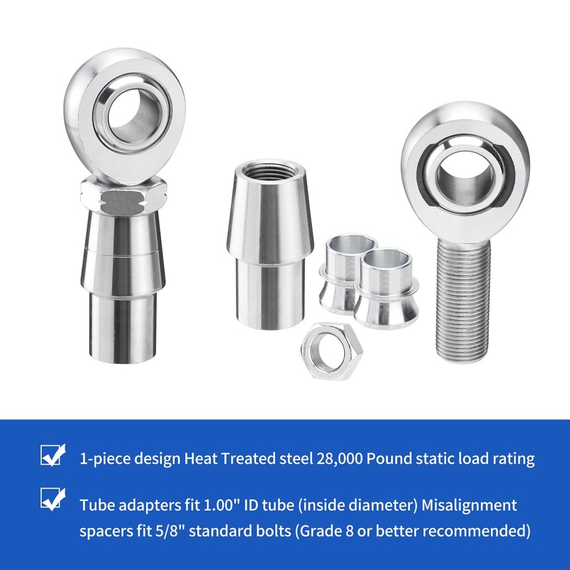 SPARKWHIZ 3/4” Heim Joint Rod End Kit, Left and Right