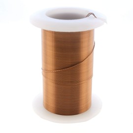 The Beadsmith Wire Elements - Alambre de cobre lacado de calibre 26 resistente al deslustre para hacer joyas, carrete de 34 yardas, 31.09 metros (color latón antiguo)