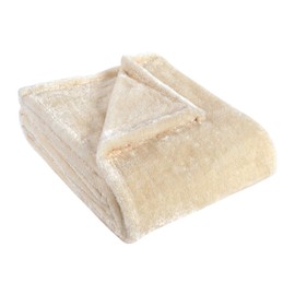 SUPERIOR Ultra-Soft, 100% Micro Polyester Fleece Blanket, Full/Queen, Ivory