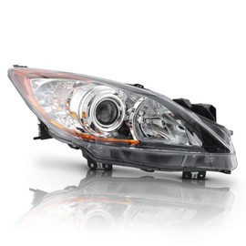 ACANII - For 2010-2013 Mazda 3 Mazda3 Halogen Model Replacement Headlight Headlamp - Passenger Side Only