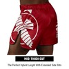 Hayabusa Men's Icon Mid-Thigh Fight Shorts - Red, X-Large