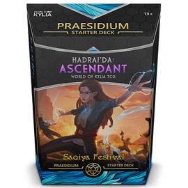 World of Kylia Saqiya Festival Starter Deck Praesidium – TCG Strategy Board Games for Adults, Fun Adult Board Games for Game Night Deck Building with RPG Dice & Card Game for Kids & Teens Ages 13+