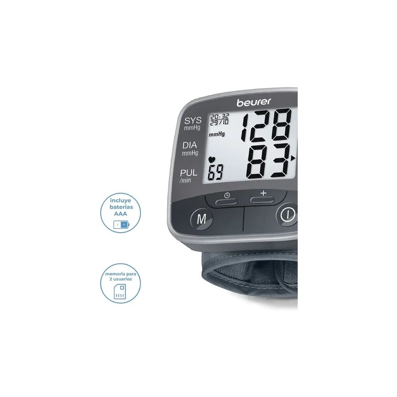 Beurer Bc32 Baumanometro Digital De Muñeca Automático