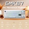 Cmokifuly GMK87 TKL Mechanical Keyboard,Tri-Mode Linear Switches PBT Keycaps 85