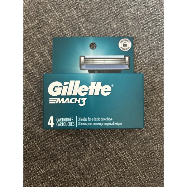 Gillette New Gillette Mach3 Men's Razor Blade Refill Cartridges -