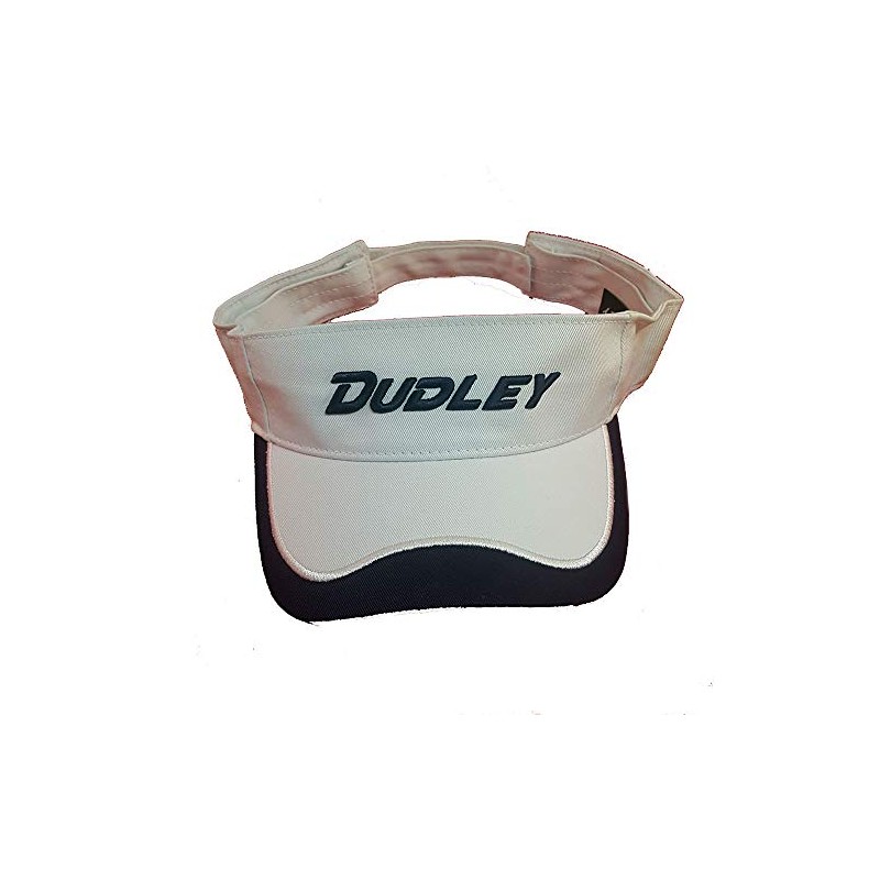 Dudley Dudley White Visor with Blue Trim