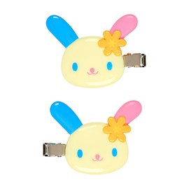 Sanrio 662038 Bangs Clip, Usahana, ABS Resin, Right and Left Facing Set, Makeup, Facial Cleansing, Desk Work, Ages 3 and Up