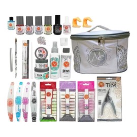 Mc Nails Kit Profesional Para Uñas Acrílicas  Pro 27 Piezas Mc Nails