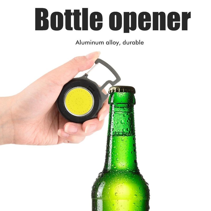 LED Mini Keychain Light Portable Rechargeable 800lm COB Keychain Flashlights