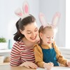 BORFUE 2Pcs Bunny Headband Rabbit Plush Ears Headband Rabbit Ears