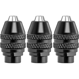 Famgee 3 Pcs Quick Change Keyless Chuck 4486 Replacement 1/32" to 1/8" Compatible with Dremel Rotary Tool 395 3000 3100 4000 4300 7300 7700 8200 8250 Multipro