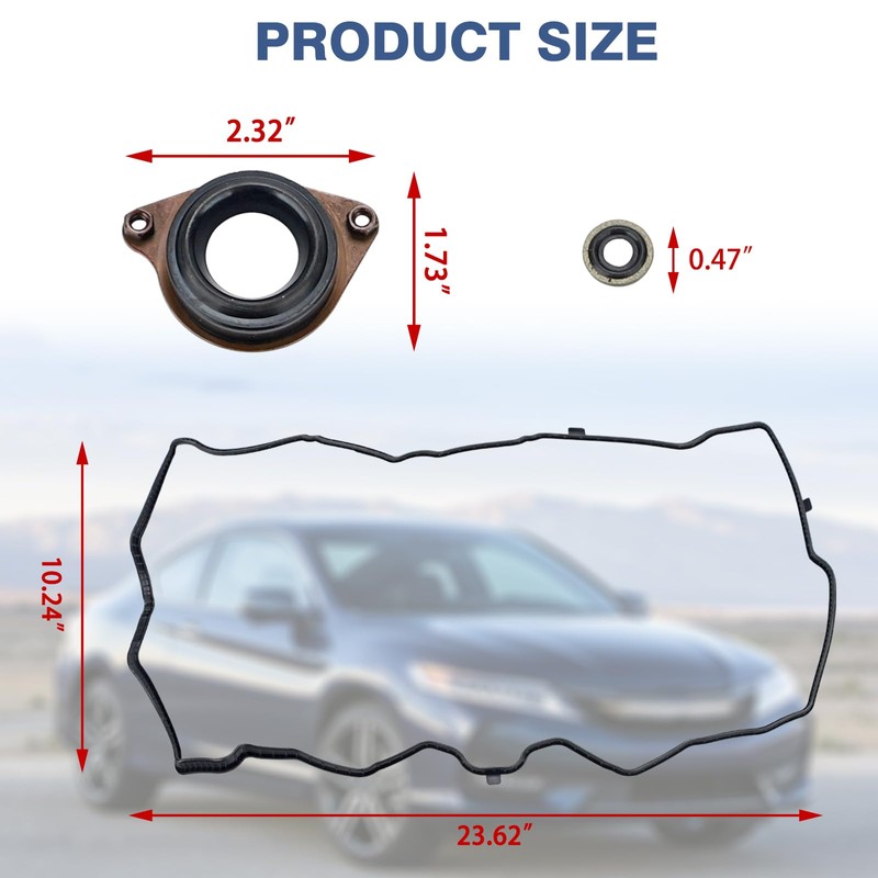 ZONFANT Engine Valve Cover Gasket Set Compatible with Honda Vehicle