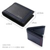 GROOVE GEAR ggs-1018 Men's Bi-Fold Wallet, Saffiano Leather, Holds Many