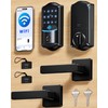 Veise VE027-L WiFi Smart Lock with Handles Set for Front