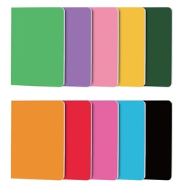Hooqict 50 Pack Small Notepads 3x5 Mini Notebooks Bulk Small Journal Pocket Notebooks for Kids, Work, Office, School, 10 Colored, 30 Sheets/60 Pages