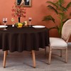 MEANMOY Brown 210 GSM Water & Stain Resistant Round Tablecloth