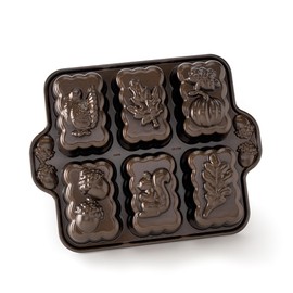 Nordic Ware Harvest Mini Loaf Pan, 5-Cup, Bronze