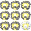Suncalla 9 Pack Hi Vis Reflective Scrunchies Silver Florescent Warning