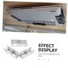 SHOWERORO 3Pcs Under Desk Laptop Holder Metal Mount Bracket for