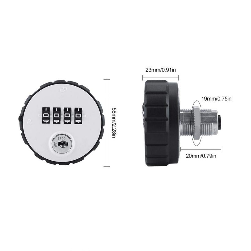 Fdit Digital Zinc Alloy Code Combination Cam Cabinet Convenient Password