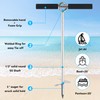 BALAVA 18" Sand Anchor,Shallow Water Sand Anchor with Ground Anchor