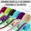 TECEUM Cintura Premium per Tappetino Yoga in Morbido Cotone Universale
