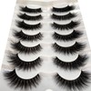 Pooplunch False Eyelashes Cat Eye Wispy Extensions Faux Mink Lashes