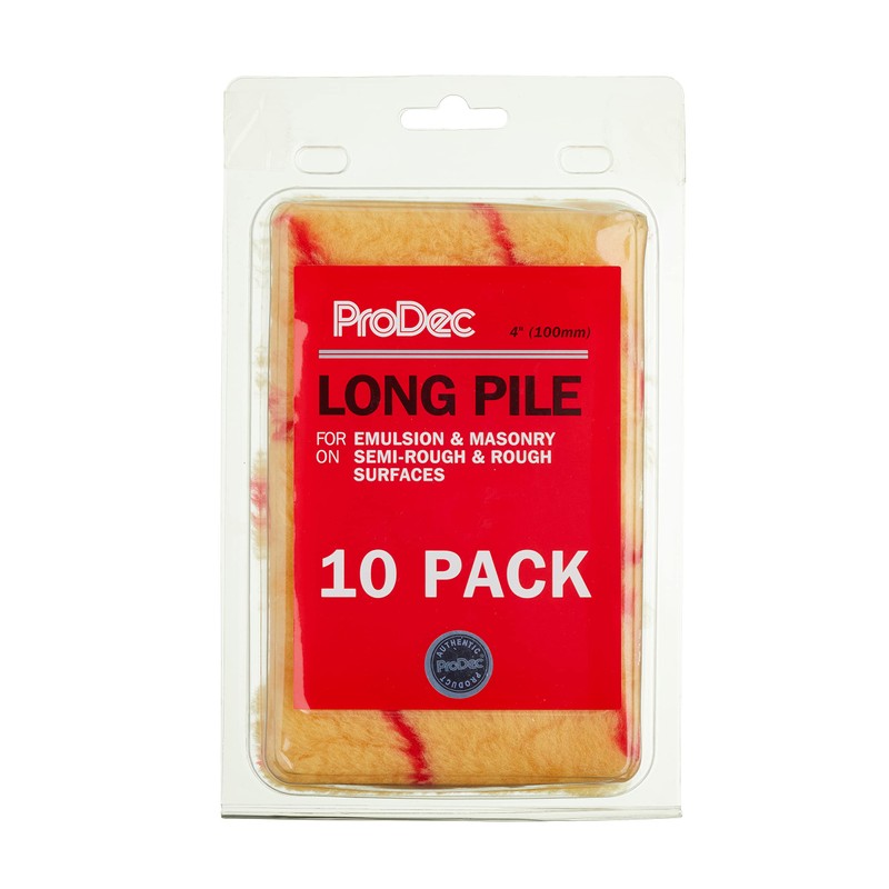 ProDec 10 piece 4" Long Pile Mini Paint Rollers for