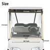 10L0L Foldable Golf Cart Windshield Film for EZGO RXV, Clear