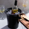 bar@drinkstuff Acrylic Wine & Champagne Bucket Black - Acrylic Ice