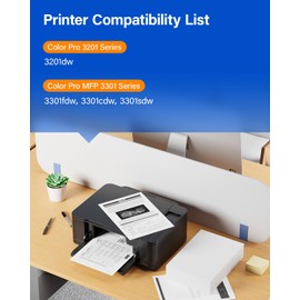 218X Black Toner Cartridge 2 Pack Compatible for HP 218X W2180X 218A W2180A HP Color Laserjet Pro MFP 3301fdw 3201dw 3301sdw 3301cdw 3201 3301 Series Printer Ink Laser All-in-One Scanner Copier Chip