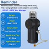 Light Socket to Plug Adapter,E26/E27 3 Prong Light Bulb Outlet
