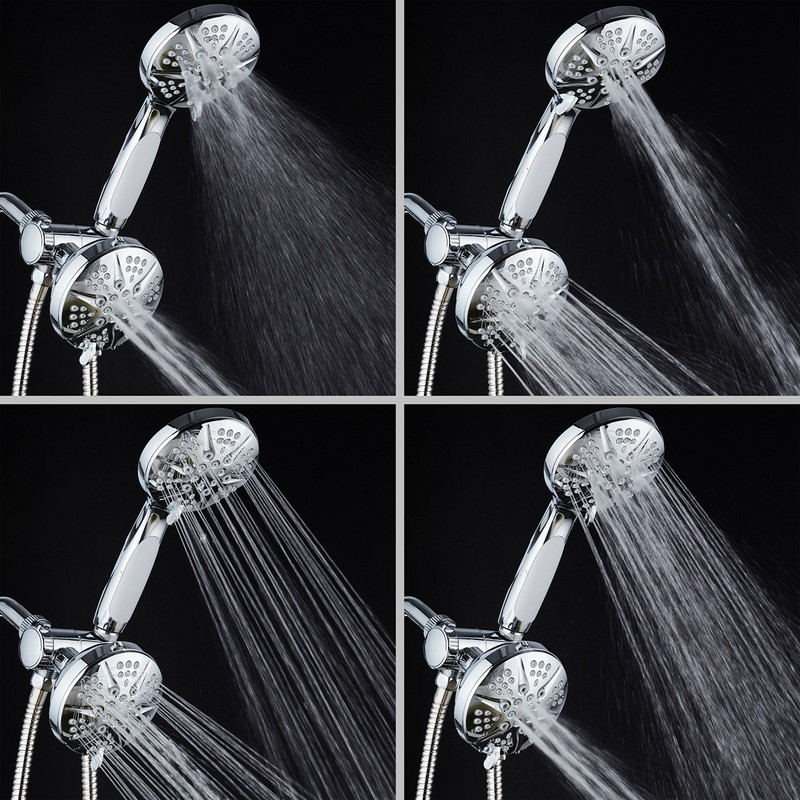 Hotel Spa Notilus Surround-Shower(TM) High-Pressure 48-setting Luxury 3-way Shower Head/Handheld