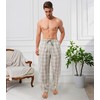 DAVID ARCHY Men's Woven Cotton Pajama Pants – Ultra Lightweight,