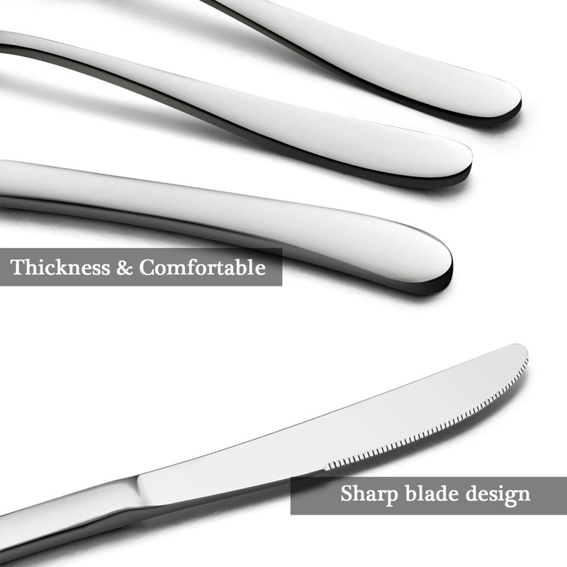 HaWare Silverware Set for 12, 60-Piece Heavy Duty Stainless Steel
