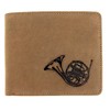 French Horn Purse, brown