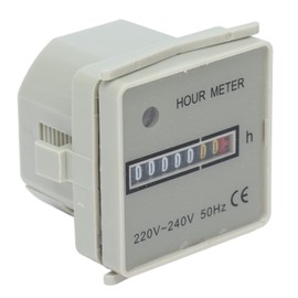 Operating Hour Meter, High Accuracy Operating Hour Counter, Portable Embedded Holder for Generators for Compressors
