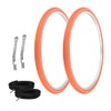 PRO+ Pair of Bicycle TIRE 700 X 38C Orange/Orange SIDEWALL