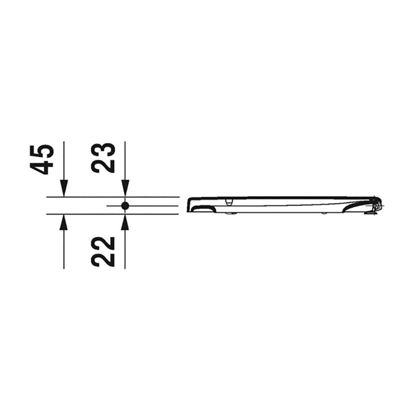Seat and cover white elongated hinges ss w/o automatic closure