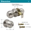 Probrico Privacy Interior Door Knobs Bed and Bath Handle Levers