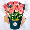CUTPOPUP Tulip Bouquet, Birthday Card Pop Up, 3D Greeting Paper