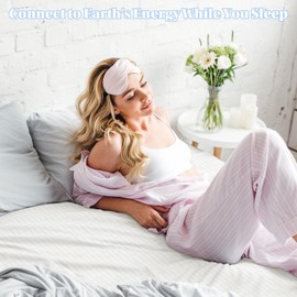 Grounding Sheets Queen, Grounding Sheet,Silver Fiber,Grounded Bed Sheet Kit,Deep Pocket Grounded Bed Sheet,Well Bedding for Better Sleep & Wellness(White,Queen)