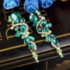 Clearine Women's Bohemian Boho Crystal Wedding Bridal Teardrop Dangle Statement