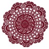 BIBITIME 2PCS 13 inches to 14 inches Cotton Crochet Doilies