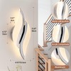 CANEOE Modern LED Wall Sconce 6000K Chrome Indoor Wall Light
