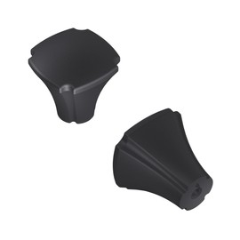 Hickory Hardware H077861MB Veranda Collection Knob, 1-1/8 Inch Square, Matte Black(Pack of 1)