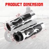 INNOGLOW Motorcycle Hand Grips 1" Custom Chrome Billet Aluminum Bar