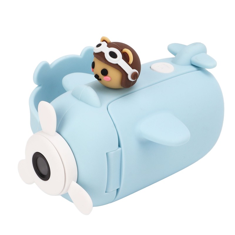 Kids Camera Cartoon Bear Blue Handheld DV 50 Million Dual